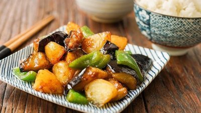 Di San Xian (Fried Potato, Pepper, Eggplant)
