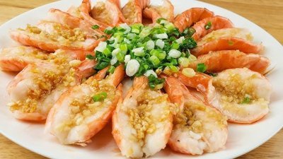 Steamed Prawns with Vermicelli and Garlic